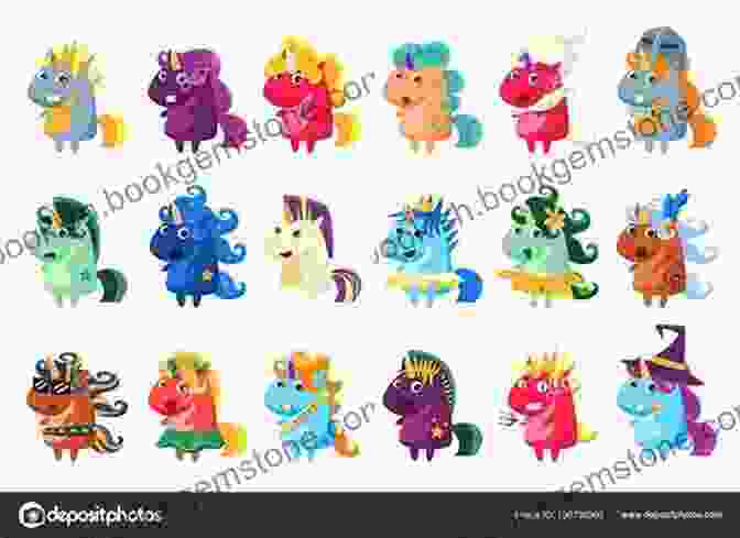 A Group Of Street Unicorns In Various Sizes And Colors, Adorned With Intricate Patterns And Decorations. Street Unicorns Robbie Quinn