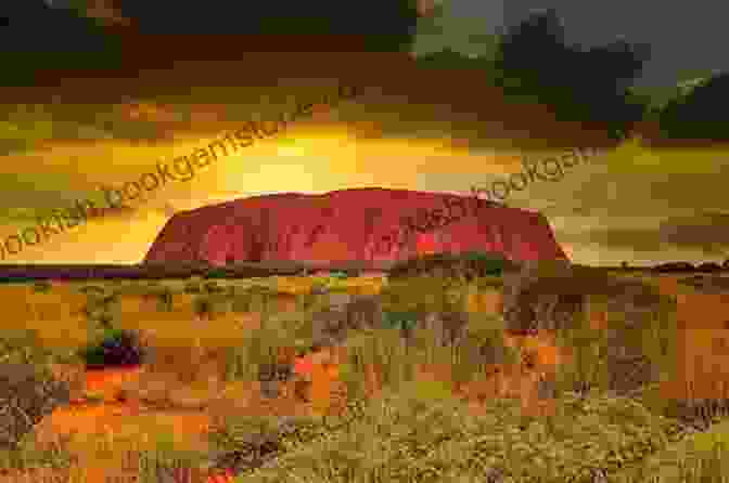 Iconic Red Monolith Of Uluru (Ayers Rock) In Uluru Kata Tjuta National Park CHEERS MATE : WALKABOUT IN AUSTRALIA