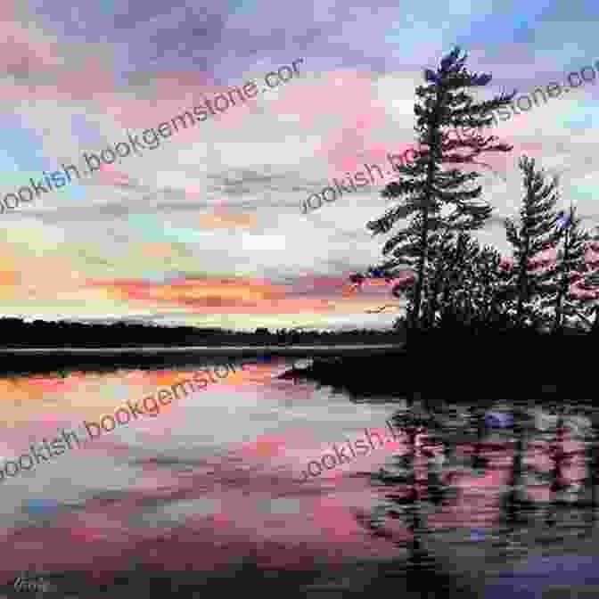 Tranquil Oil Painting Depicting A Serene Lake, Reflecting The Surrounding Trees, Sky, And Clouds On Its Glassy Surface 10 Bite Sized Oil Painting Projects: 3: Practice Mark Making Alla Prima Via Still Life Animals Woodlands Skies