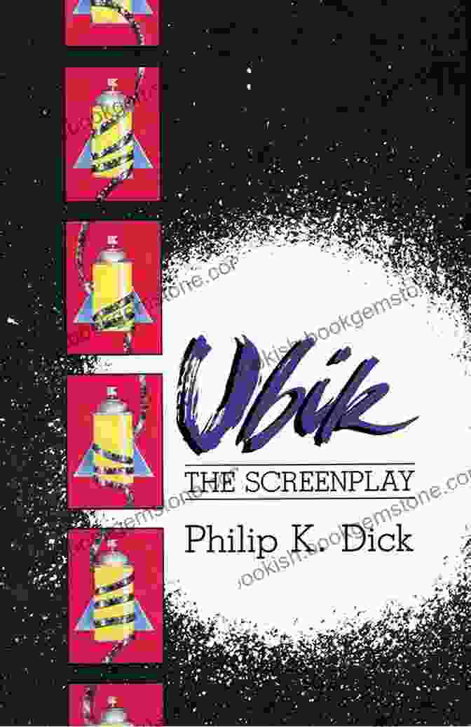 Ubik By Philip K. Dick, Featuring A Man With A Television For A Head And Flying Saucers In The Background Ubik Philip K Dick